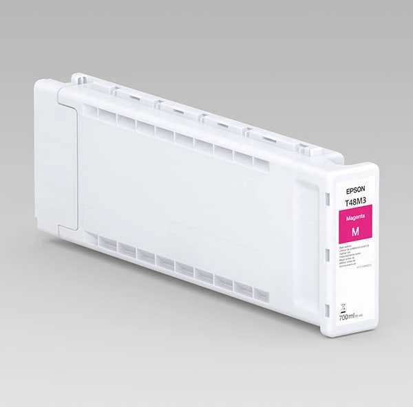 „Epson UltraChrome Pro 6 Magenta T48M30N“ vienkartinė pakuotė (700 ml) | „Epson C13T48M30N“ | „Epson T48M3“ – rausvai raudona – originali – rašalo kasetė | „Epson UltraChrome Pro6“ | rausvai raudona