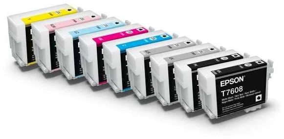 Epson T7605 | Rašalo kasetė | Šviesiai žalsvai mėlyna