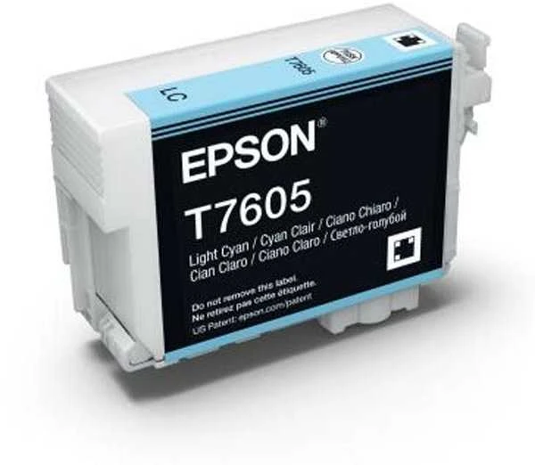 Epson T7605 | Rašalo kasetė | Šviesiai žalsvai mėlyna