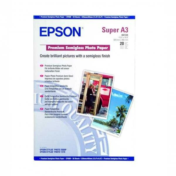 Epson Semigloss fotopopierius DIN A3+, 250g/m2, 20 lapų