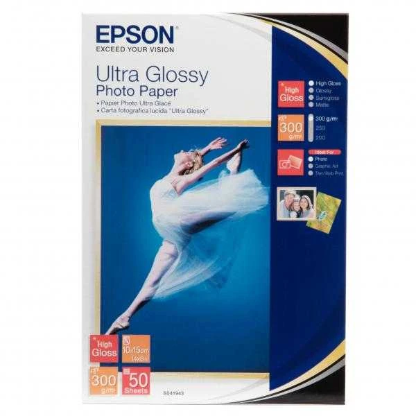 „Epson Ultra Glossy“ fotopopierius, 100 x 150 mm, 300g/m², 50 lapų