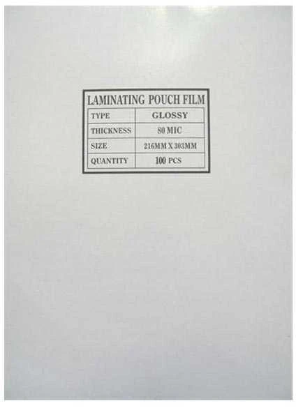 Eurosupplies laminavimo folijos 100vnt, A4, 80mic, blizgios