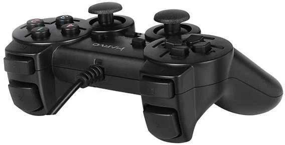 Žaidimų pultelis Marvo GT-006, 15 mygtukų, USB, juodas, vibruojantis, EOL