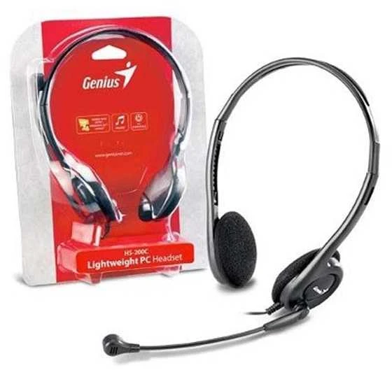 Genius HS-200C ausinės su mikrofonu pakuotėje