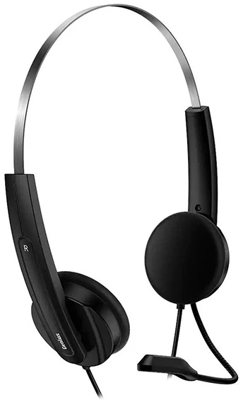 Genius HS-220U AI ausinės su mikrofonu, przewodowa, juoda, 2.0, Na głowę, USB