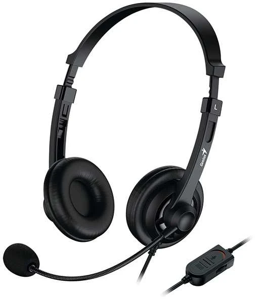Ausinės Genius ausinės HS-230U/ USB/ juoda