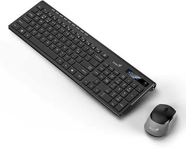 Genius SlimStar 8230 COPILOT Rinkinys Klaviatūra su pele belaidė CZ/SK, juoda
