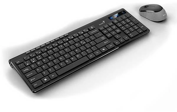 Genius SlimStar 8230 COPILOT Rinkinys Klaviatūra su pele belaidė CZ/SK, juoda