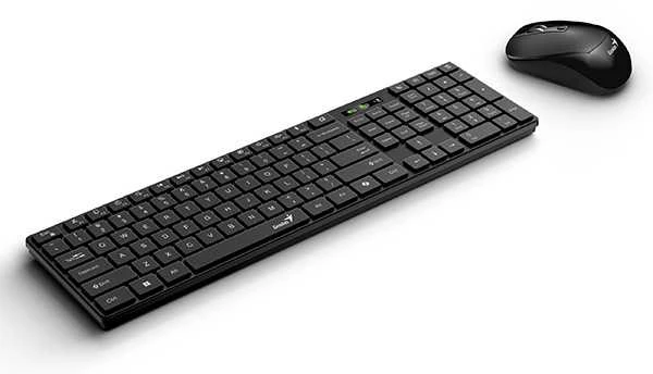 Genius SlimStar 8250 Rinkinys Klaviatūra su pele belaidė CZ/SK, juoda