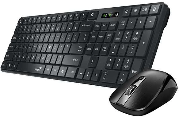 Genius SlimStar 8250 Rinkinys Klaviatūra su pele belaidė CZ/SK, juoda