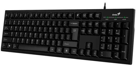 KYE 31300005400 Genius klaviatūra Smart KB-100, Juodas, USB, US