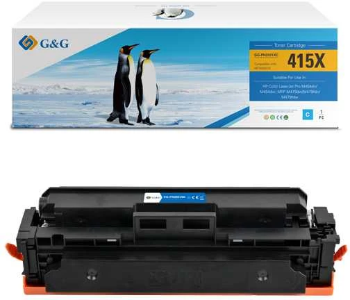 Suderinamas G&G Cyan Toneris 415X (NT-PH2031XC)