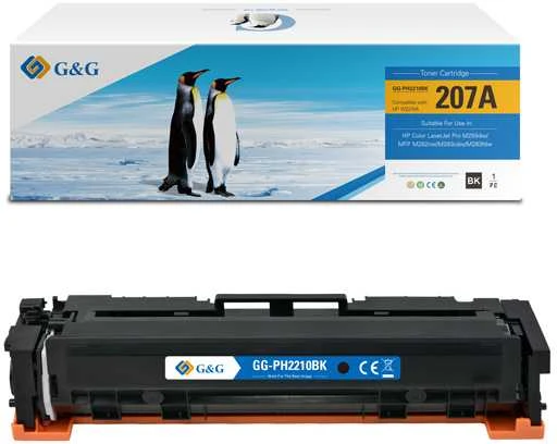 G + G Toneris G&G Juodas pakeitimas 207A (NT-PH2210BK)