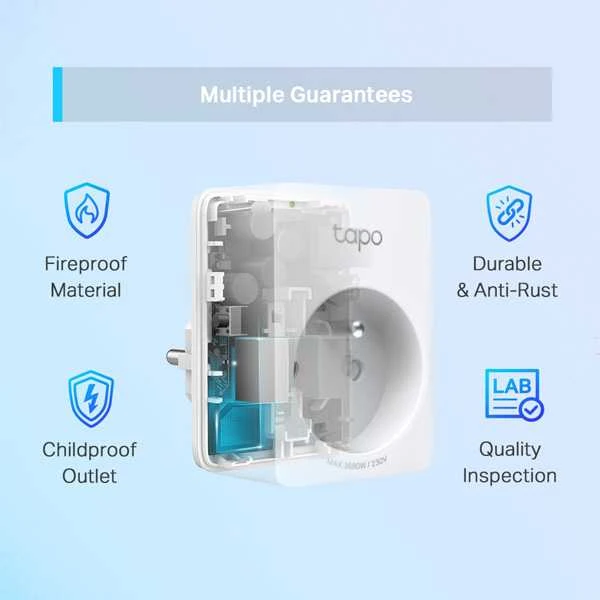 TP-LINK TAPO P110 Mini Smart Wi-Fi lizdo energijos stebėjimas Pakeiskite EOL modelį HS110