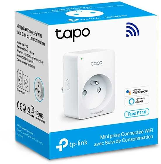 TP-LINK TAPO P110 Mini Smart Wi-Fi lizdo energijos stebėjimas Pakeiskite EOL modelį HS110