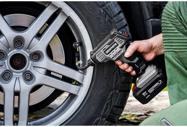 GRAPHITE kompresorius akumuliatorinis Energy+ 18V, be akumuliatoriaus ir kroviklio