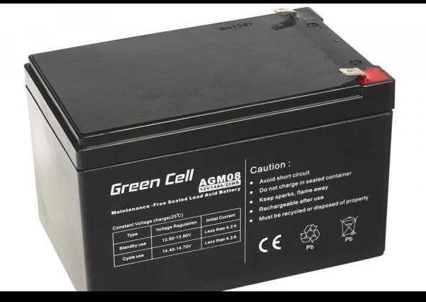 Green Cell Žalias Cell® AGM 12V 14Ah VRLA akumuliatoriaus (AGM08)