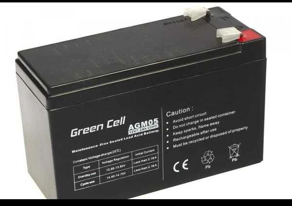 Green Cell Žalias Cell Žalias CELL Baterija AGM 12V7.2AH