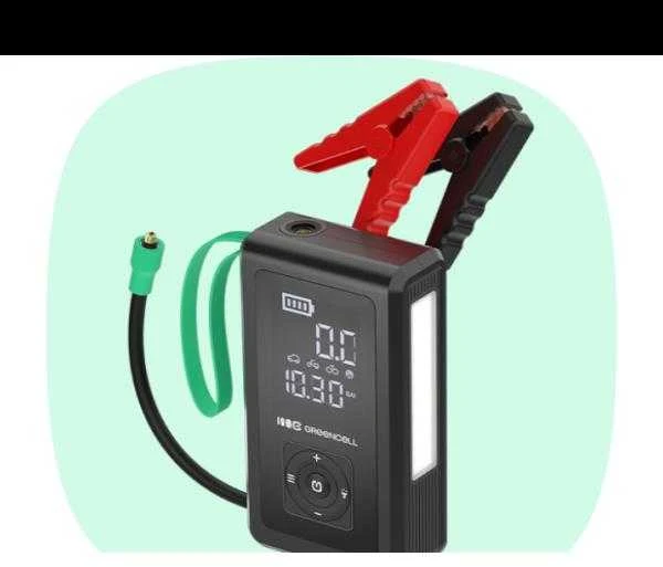Green Cell „Greencell PowerBoost Air“ / starteris / išorinė baterija automobiliams su kompresoriumi 29,6 Wh 1000 A užvedimo įtaisas