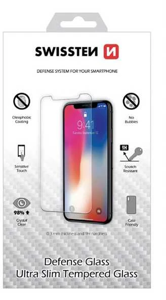 Swissten Swissten grūdinto stiklo ekrano apsauga, pro Apple iPhone SE 2020, juoda, apsauginis stiklas