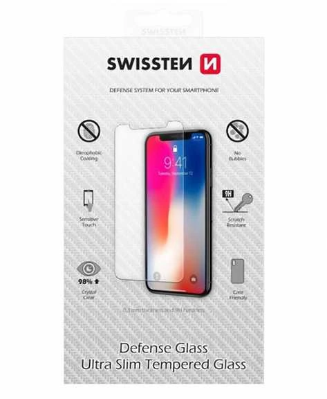 Swissten grūdinto stiklo ekrano apsauga, pro Apple iPhone SE 2020, juoda, tinka dėklui ir spalvotas rėmelis