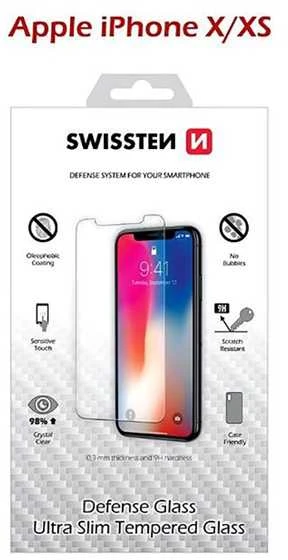 Swissten Tempered Glass Premium 9H ekrano apsauga iPhone X / XS