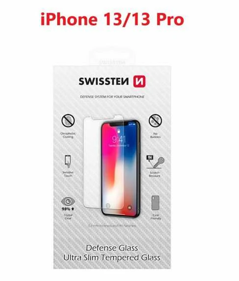 „Swissten Glass Color Frame“ dėklas „iPhone 13/13 Pro“ - Juodas