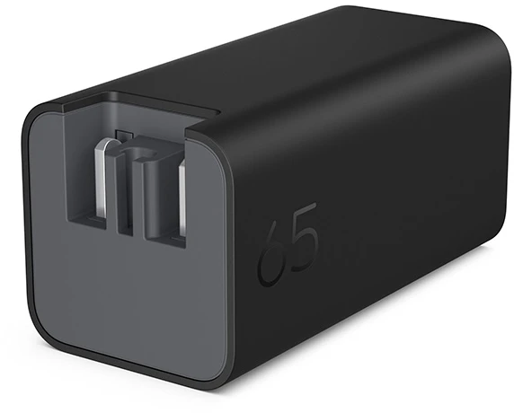 HP 65 W USB-C nešiojamojo kompiuterio GaN kintamosios srovės sieninis maitinimo adapteris ir nešiojamojo kompiuterio įkroviklis
