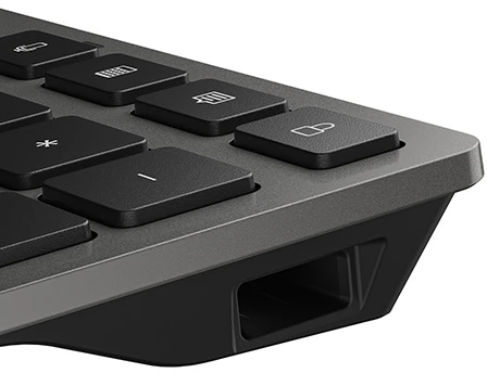HP 725 Belaidė klaviatūra - Multi-Device, Dual-Mode, Programmable, Rechargeable - Nightfall Juodas, spill resistant - ENG