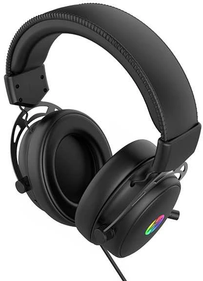 HP DHE-8005N ausinės su mikrofonu, wirowa, juoda, 2.0, lit, 3,5 mm lizdas + USB