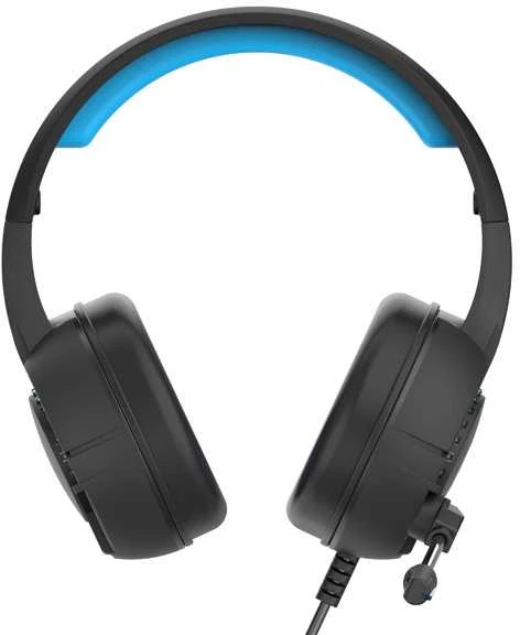 HP DHE-8011, ausinės su mikrofonu, garsumo valdymas, juoda, 2.0, podświetlona, 3.5 mm jack + USB