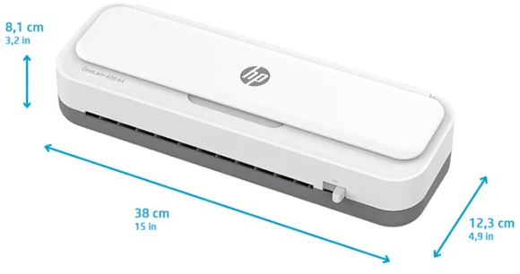 Hewlett Packard (HP) Laminatorius - HP ONELAM 400 A4 Karštas/Šaltas 400 mm/min su Pjovikliu ir Maišeliais