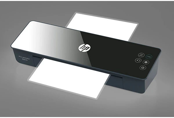 Laminatorius - HP PRO 600 A3 Šiltas/Šaltas 60 cm/min + 15 Pakuočių Juodas