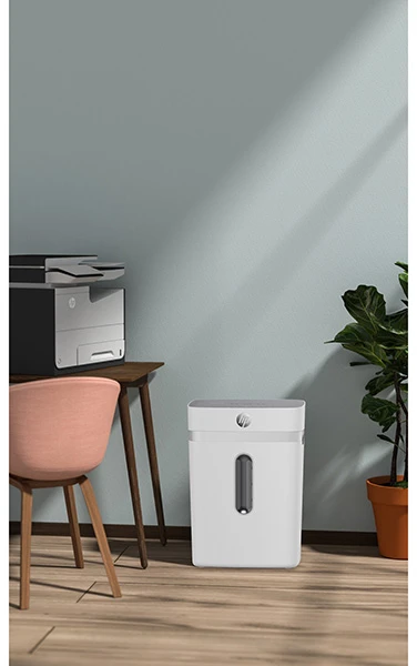 Popieriaus Smulkintuvas - HP Oneshred 12CC 23L Smulkinimas Itin Mažais Gabalėliais
