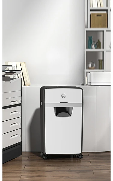 Hewlett Packard (HP) Popieriaus Smulkintuvas - HP ONESHRED 16MC, Mikro Pjaustymas, P-5, 30 L, Šviesiai Pilkas