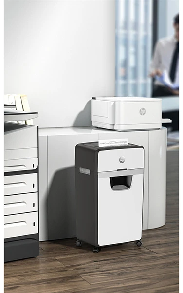 Hewlett Packard (HP) Popieriaus Smulkintuvas - HP ONESHRED 16MC, Mikro Pjaustymas, P-5, 30 L, Šviesiai Pilkas