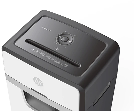 Hewlett Packard (HP) Popieriaus Smulkintuvas - HP ONESHRED 16MC, Mikro Pjaustymas, P-5, 30 L, Šviesiai Pilkas