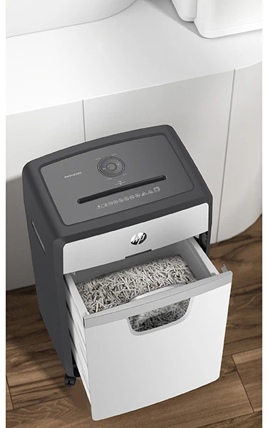 Hewlett Packard (HP) Popieriaus Smulkintuvas - HP ONESHRED 16MC, Mikro Pjaustymas, P-5, 30 L, Šviesiai Pilkas