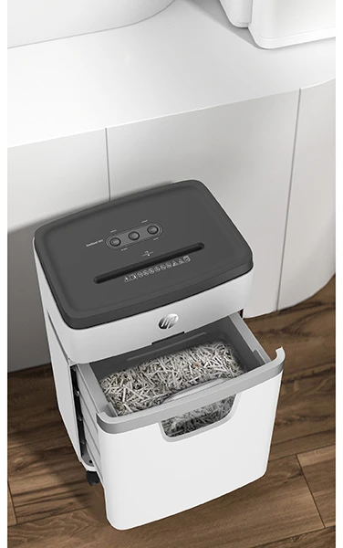 Popieriaus Smulkintuvas - HP ONESHRED 18CC, P-4, 18 Lapų, 25L, Šviesiai Pilka