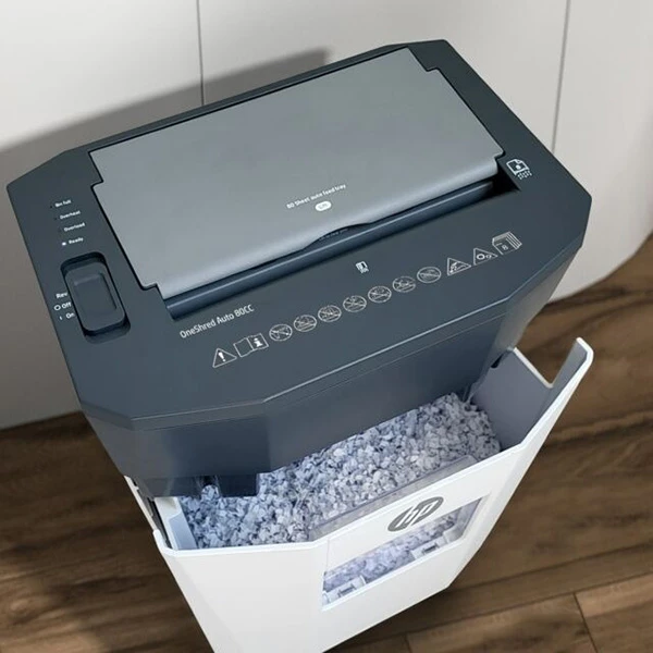 Popieriaus Smulkintuvas - HP Oneshred Automatinis 80CC Baltas/Pilkas