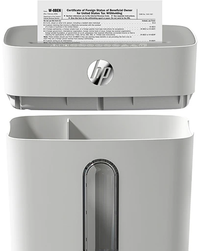 Popieriaus Smulkintuvas - HP Oneshred 15L Mikro-Smulkinimas