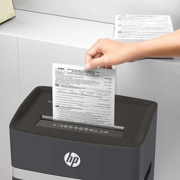Popieriaus Smulkintuvas - HP Pro Smulkintuvas 10MC Mikro-Pjūvio P-5 10 Lapų Tamsiai Pilkas