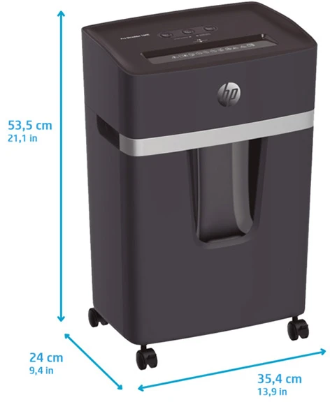 Popieriaus Smulkintuvas - HP Pro Smulkintuvas 10MC Mikro-Pjūvio P-5 10 Lapų Tamsiai Pilkas