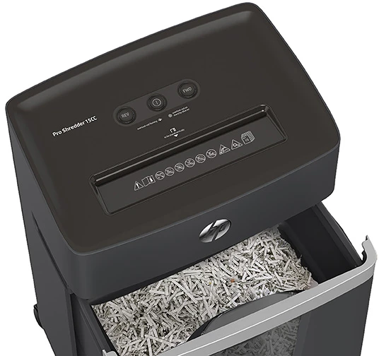 Hewlett Packard (HP) Popieriaus Smulkintuvas - HP Pro Shredder 15CC 20L Mikro Smulkinimas