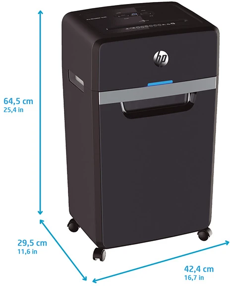 Hewlett Packard (HP) Dokumentų Naikinimo Aparatas - HP Pro Shredder 16MC, Mikro Pjaustymas, P-5, 30 L, Tamsiai Pilkas