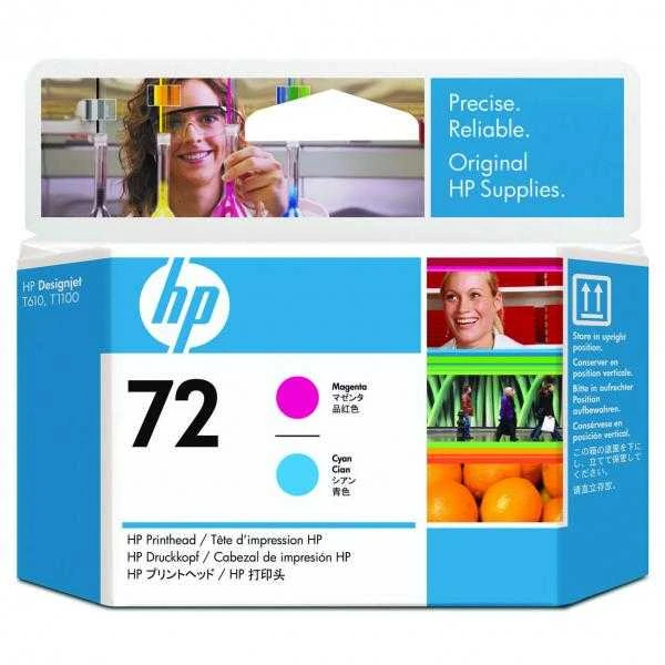 Hewlett Packard (HP) HP 72 Magenta/Cyan spausdinimo galvutė, skirta HP Designjet T1100, T770