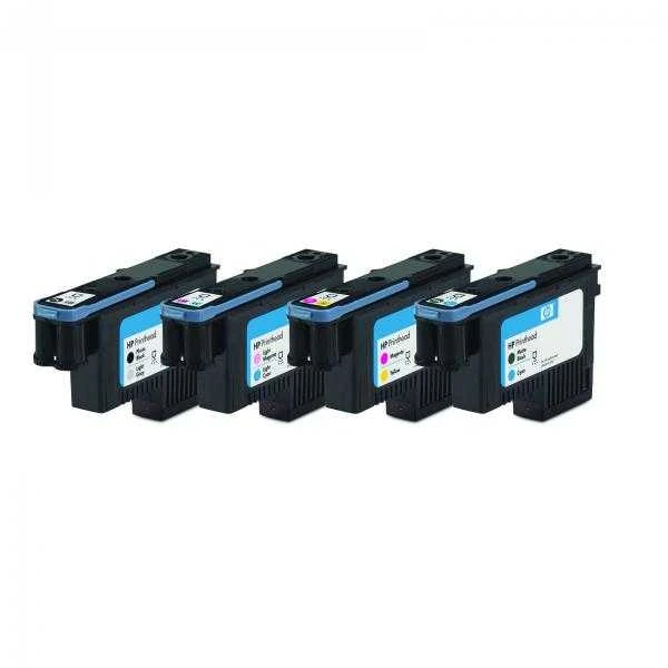 Hewlett Packard (HP) HP 70 Printhead DJ Z2100 PS B9180 matte juodas + cyan