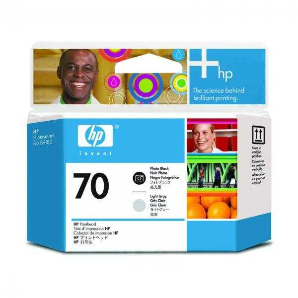 Hewlett Packard (HP) HP 70 juodos/šviesiai pilkos spalvos spausdinimo galvutė, skirta HP Photosmart Pro B9180, Designjet Z2100, Z310
