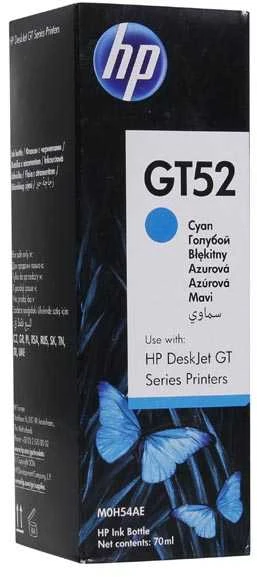 Hewlett Packard (HP) HP GT52 originalus, žalsvai mėlynas rašalo butelis