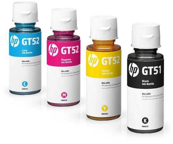 Hewlett Packard (HP) HP GT52 originalus rašalo buteliukas Geltona